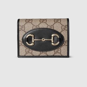 GUCCI Horsebit 1955 small wallet in Black